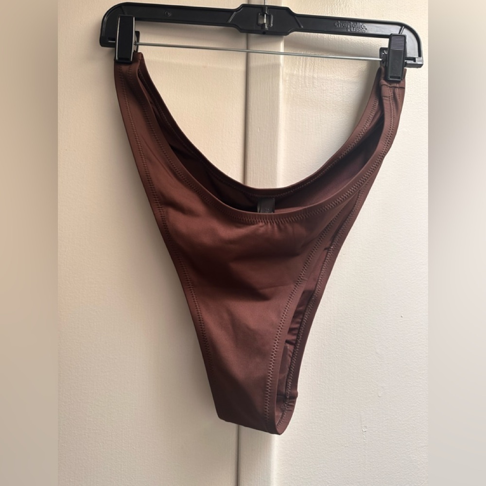SKIMS High Cut Bikini Bottoms 2X Cocoa Cheeky Swim NWT